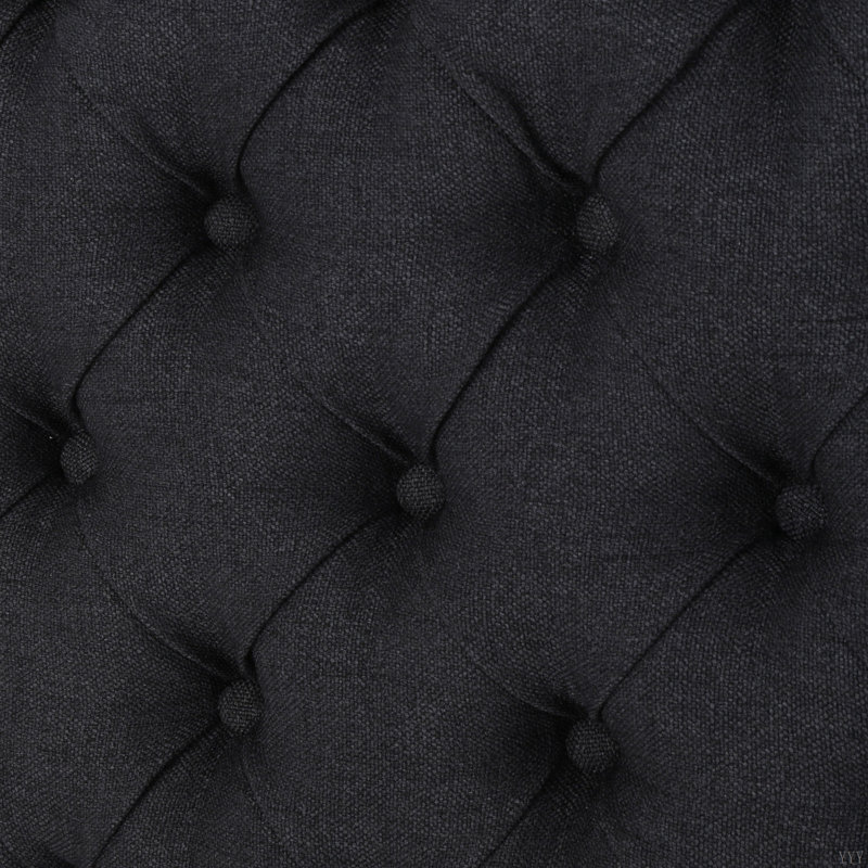 Dannett Queen Upholstered Panel Headboard, Dark Charcoal