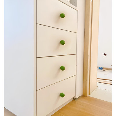 Candy-Coloured Ceramic Knobs, Single Hole Cabinet Handles