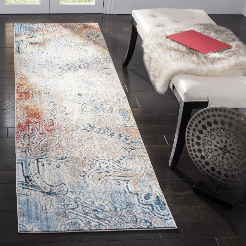 Massad Performance Floral Rug, Runner 2'3" x 8'