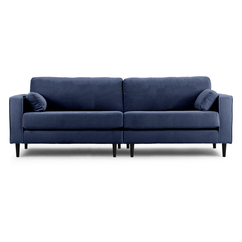 Millerville 4 Seater Velvet Sofa, Navy