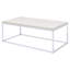 Table basse moderne à base ouverte, matériaux de haute qualité, parfaite pour le salon et l'utilisation quotidienne.