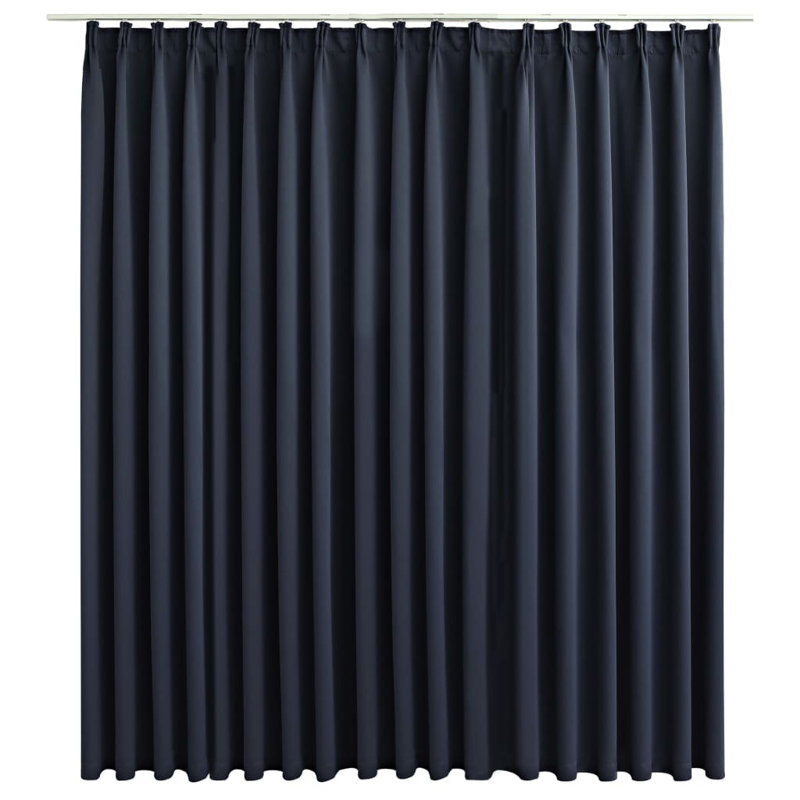 Azurae Blackout Curtain Single Panel, Anthracite
