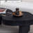 Semi-unique design black coffee table