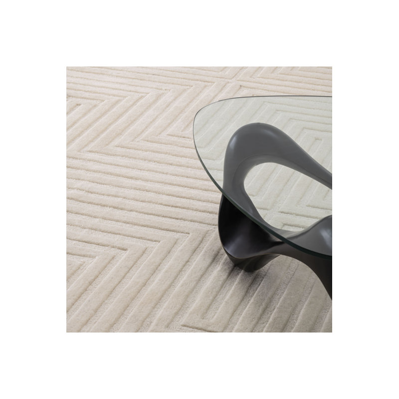 Breck Wool Geometric Area Rug, Rectangle 6'7" x 9'10"