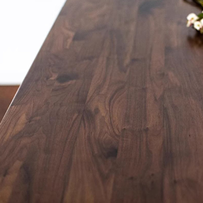Cherry Solid Wood Dining Table, Walnut, 33.46" W x 70.86" L