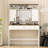 43" Wide White Vanity With Lighted Mirror, Makeup Drawer, And Hair Dryer Holder - Engineered Wood Bedroom Furniture Table, Wide, 3 Visible Drawers, Shelf Modern Decor Piece