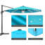 Parasol de patio en porte-à-faux octogonal Alissiya 11FT-1317237246