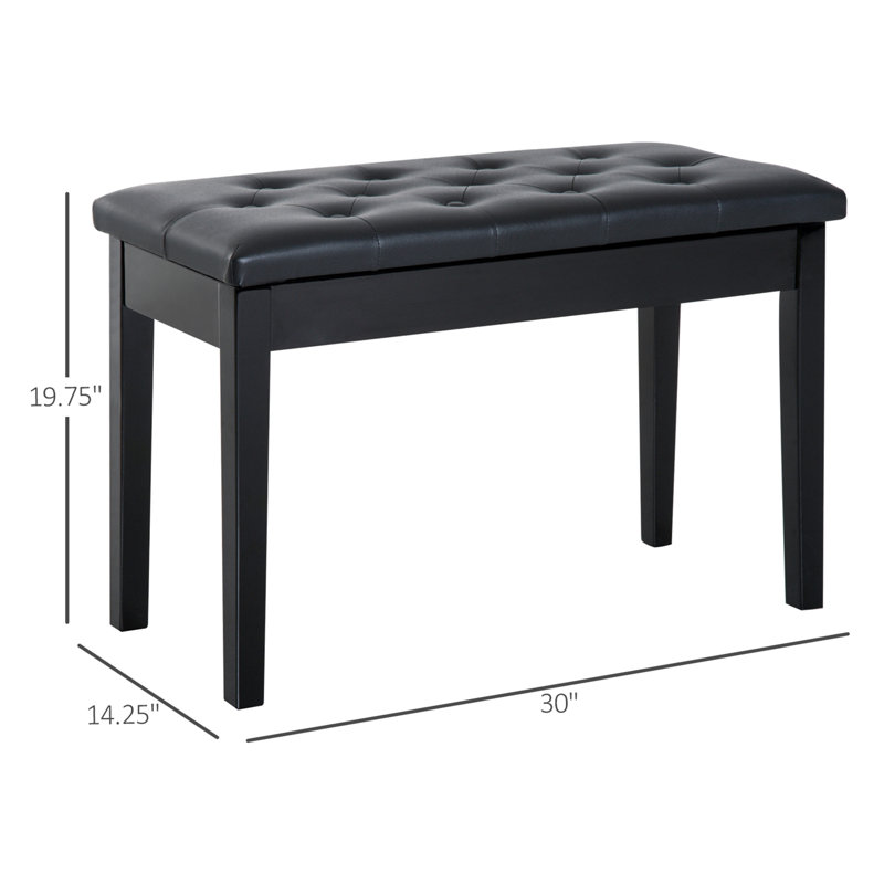 Banc de piano Banc de piano, Noir