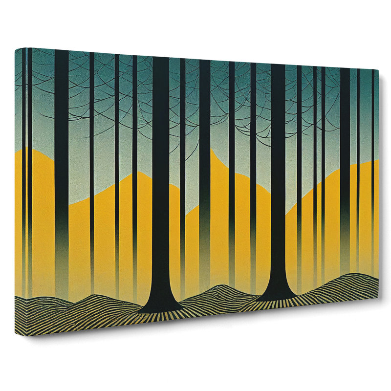 Forest Deco Vol.2 Abstract - Wrapped Canvas, 35cm H x 50cm W x 3cm D