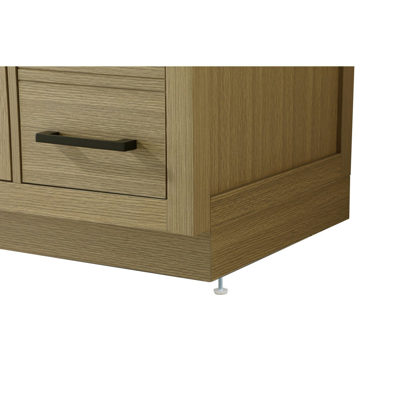 Ahner 60 inch Single Bathroom Vanity, Honey Brown
