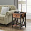 NS Bedside Table Storage Bedroom Nightstand Wooden Side Table w/ Drawer-1251405472