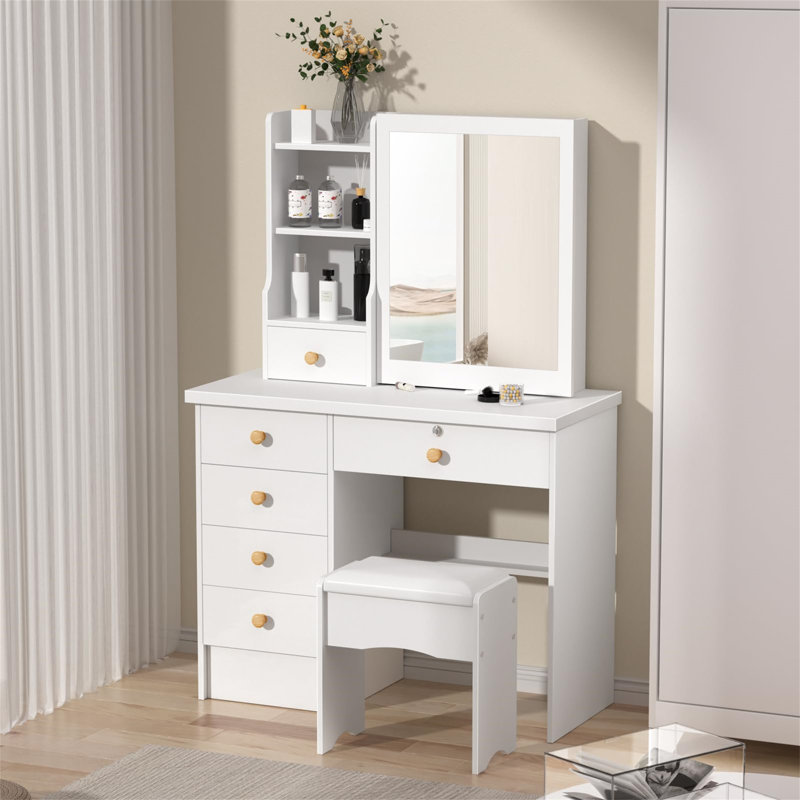 Calim Dressing Table with Mirror