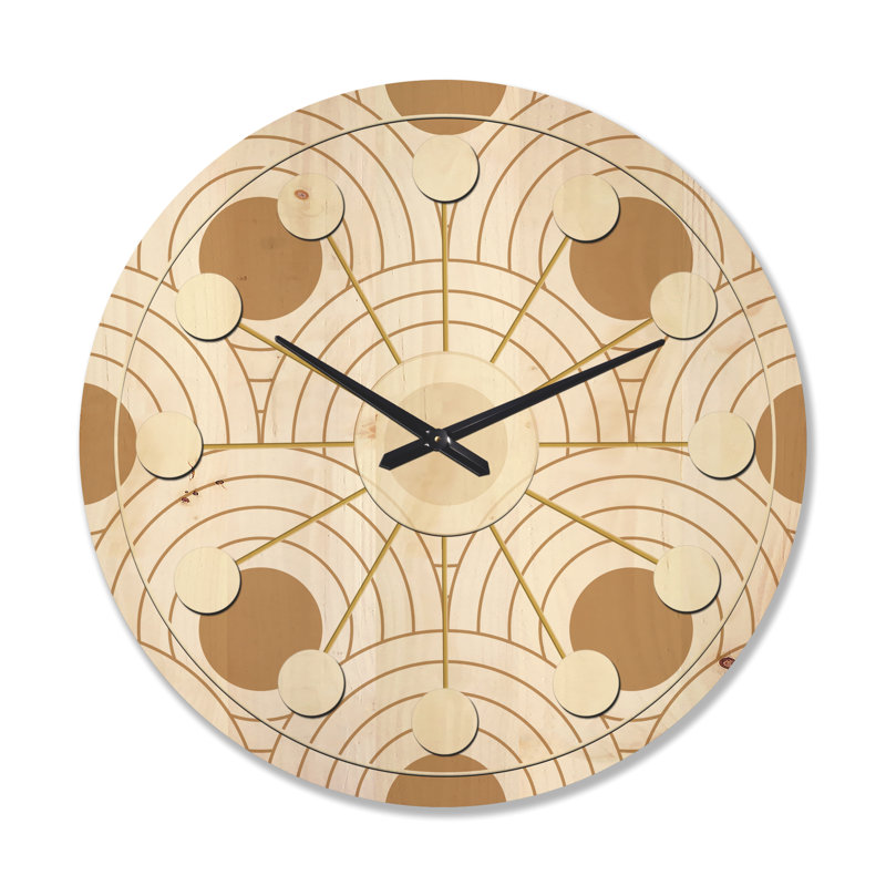 Solid Wood Wall Clock, Large