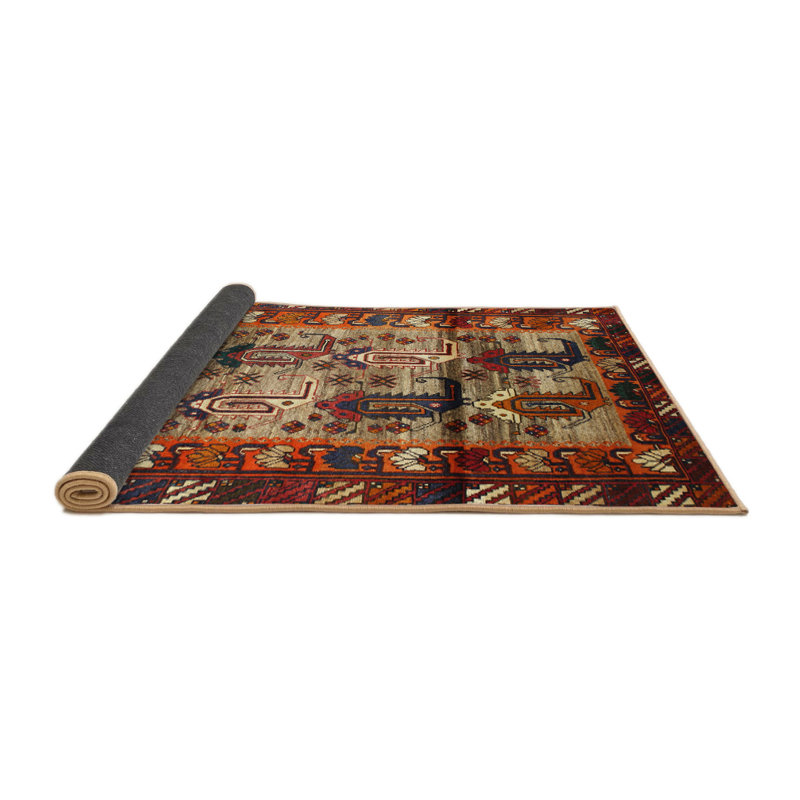 Tapis rouge à motif sud-ouest, Rond 7 pi