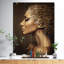 «Woman with Gold Feather Hat», reproduction d'impression-35121957-35121962