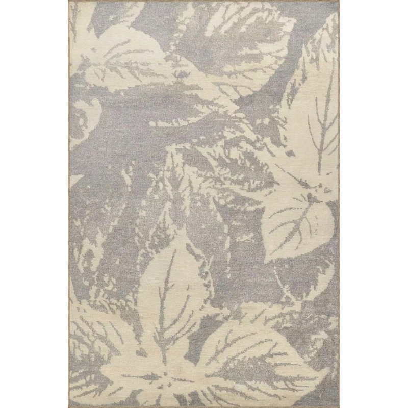 Tapis tissé à motif floral foncé à motif de feuilles foncées lavable à la machine, Tapis de couloir 3 pi 3 po x 9 pi 10 po