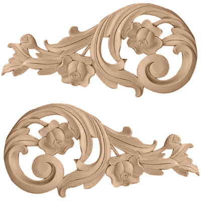 Rouleaux de roses (paire)