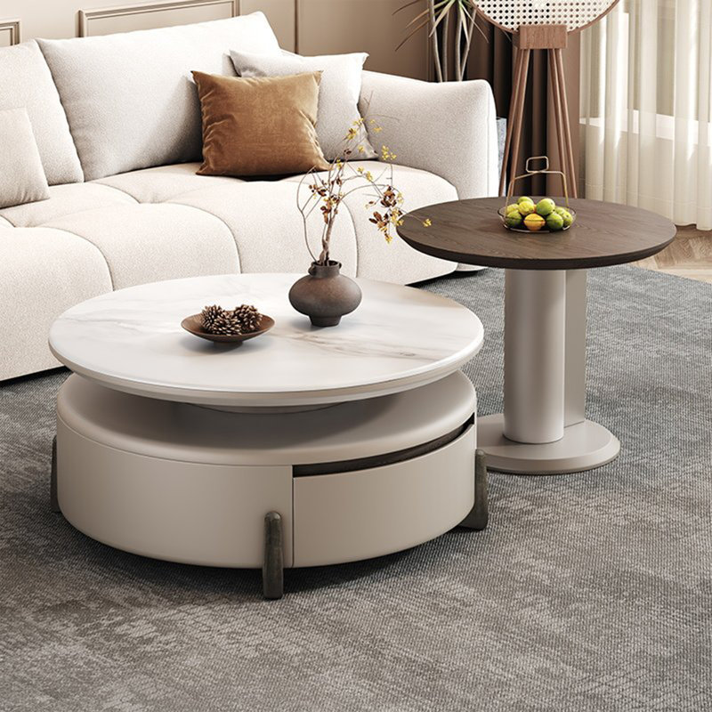Ensemble de tables basses en pierre de style italien