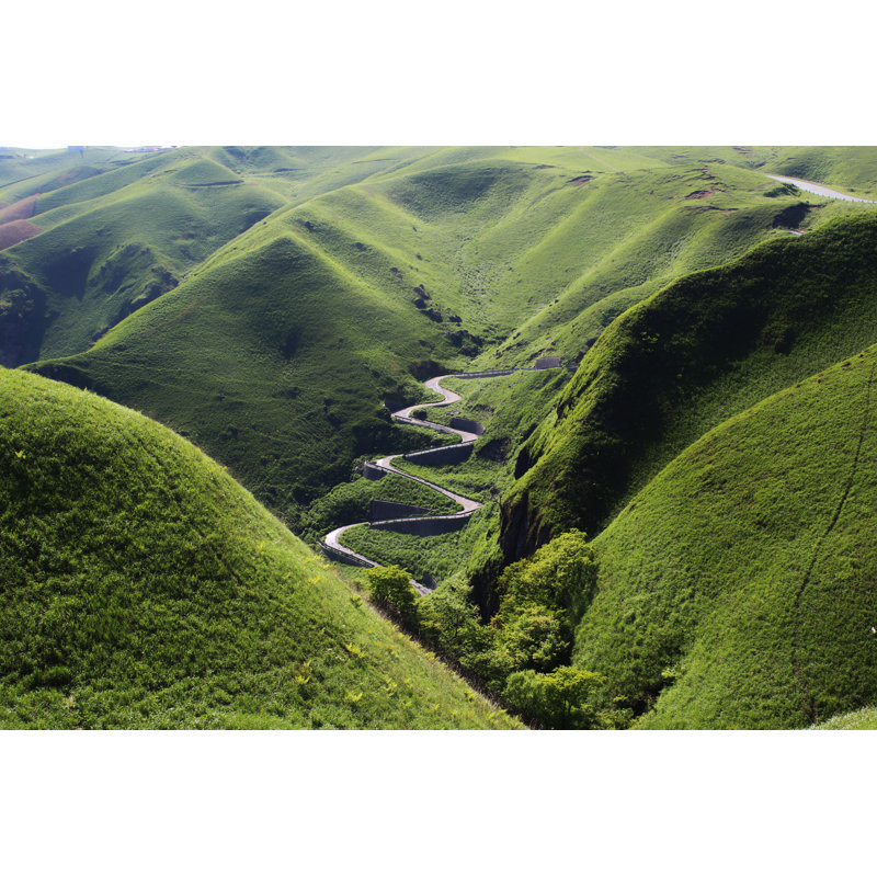 Aso, Japan by Tom Vining - Wrapped Canvas Print, 30cm H x 46cm W 