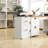 Barn Door Wooden 3 Drawers Flynt With Lock 30.71"H-890008460