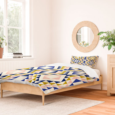 Jenean Morrison Cotton Geometric Shapes Duvet Cover