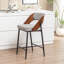 Tabouret de comptoir rembourré Devane-555924769