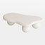 Table basse de 40 pouces en forme de nuage avec 3 pieds sphériques pour le salon-30596528