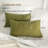 100% Linen Lumbar Pillow Cover 12 X 20 Inch Set Of 2 Rectangular Decorative Pillow Cover With Vintage Triple Coconut Button-120471709
