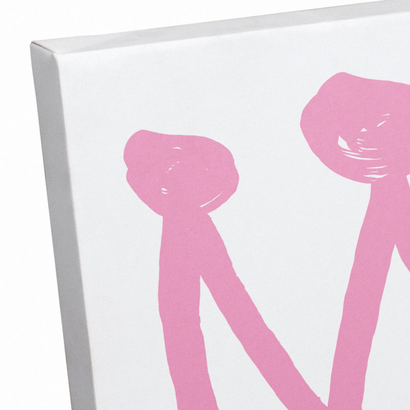 Art sur toile little princess Brewer, H 14 po x l 11 po x P 1,25 po, Rose