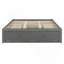 Queen Size Platform Bed Frame with 4 Storage Drawers and Hydraulic Lift Footboard Storage, No Headboard, Modern Space-Saving Design-Antique Grey-1568388975