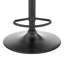Tabouret de bar moderne en métal et en fer noir Nuredin