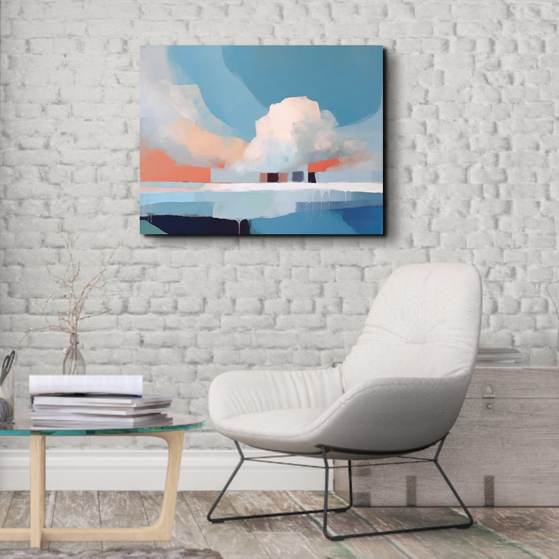 "Paysage 32" sur toile, H 26 po x l 32 po