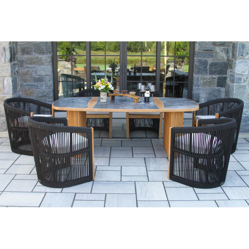 Aniston Outdoor Dining Chair with Sunbrella Cushions