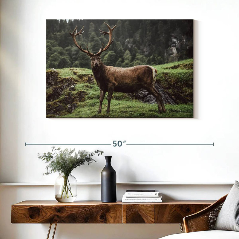 Brampt Majestic Mountain Deer, 26" H x 39" W