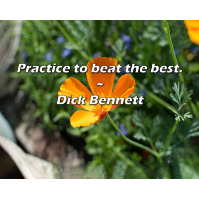 Dick Bennett Quote: Practice to beat the best.