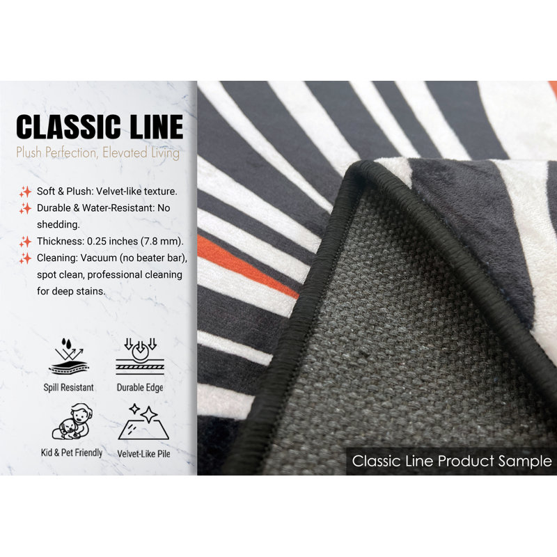 Lightwave Grid Rug, Rectangle 2' x 3'