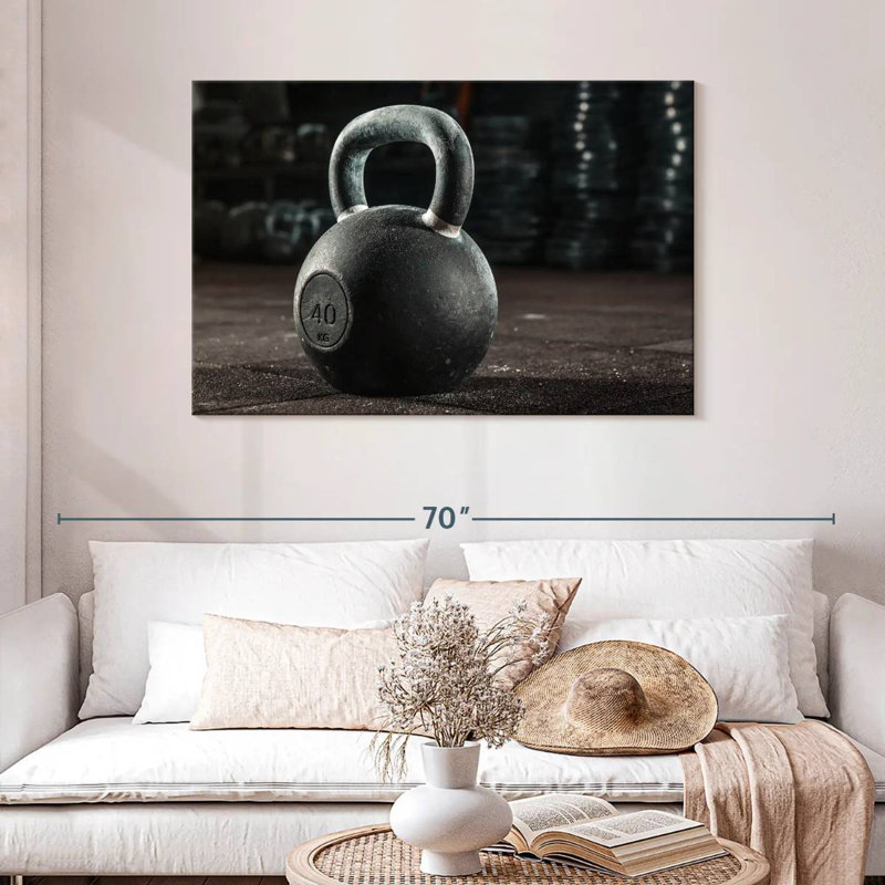 Sireci Heavy Gym Kettlebell, 30" H x 45" W