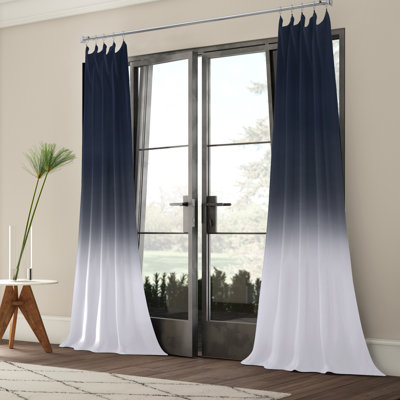 Panneau de rideau simple en voilage d'aspect lin Nakano pour la chambre à coucher et le salon