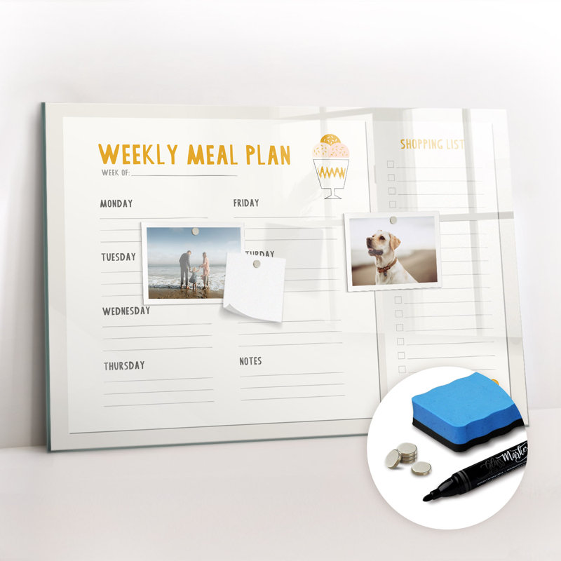 Magnetic Glass Dry Erase Board