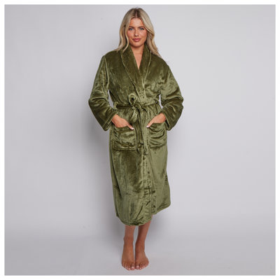 Gender Neutral Mid-Calf Bathrobe with Pockets