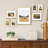 Drennon 7 Pieces Gallery Wall Frame with Glass Front, Hanging or Tabletop Display-88622775