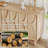 Solid Wood Fluted Buffet Cabinet with 4 Doors, Natural Finish-118705454