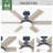 44" Pacer 6 - Blade Ceiling Fan with Lights and Remote-57282079