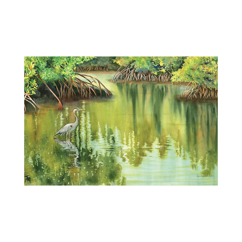 At Peace by Christine Reichow - Wrapped Canvas Painting, 20.32 cm H x 30.48 cm W