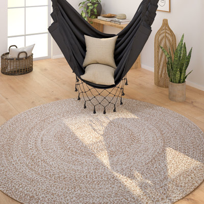 Round Paxtonia Cotton Shag Area Rug