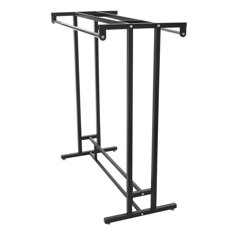 Double Rod Handrail Garment Display Rack