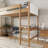 Twin size Loft Bed with Boucle Upholstered Headboard, Ladder and Safety Guardrails