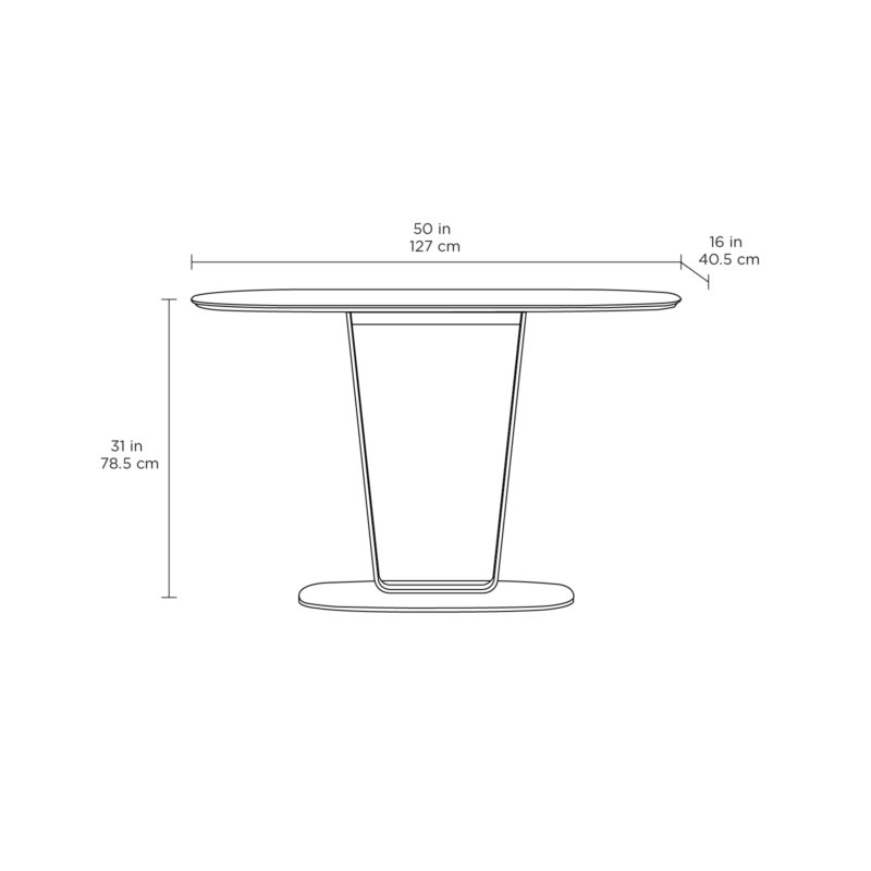 Cloud 9 50'' W Console Table, Cirrus White