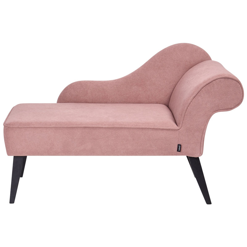 Ardeth Upholstered Chaise Lounge, Right Hand Facing, Pink