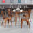 Ketchum Clear Coated Metal Stackable Chair with Wood Seat-1835193496